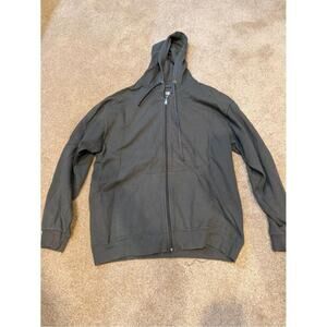 Men's Athletic Works Full Zip Dark Gray Hoodie Size Large